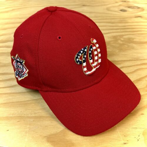 2018 Washington Nationals Hut 4. Juli ~ MLB New Era 39Thirty ~ M/L FlexFit
