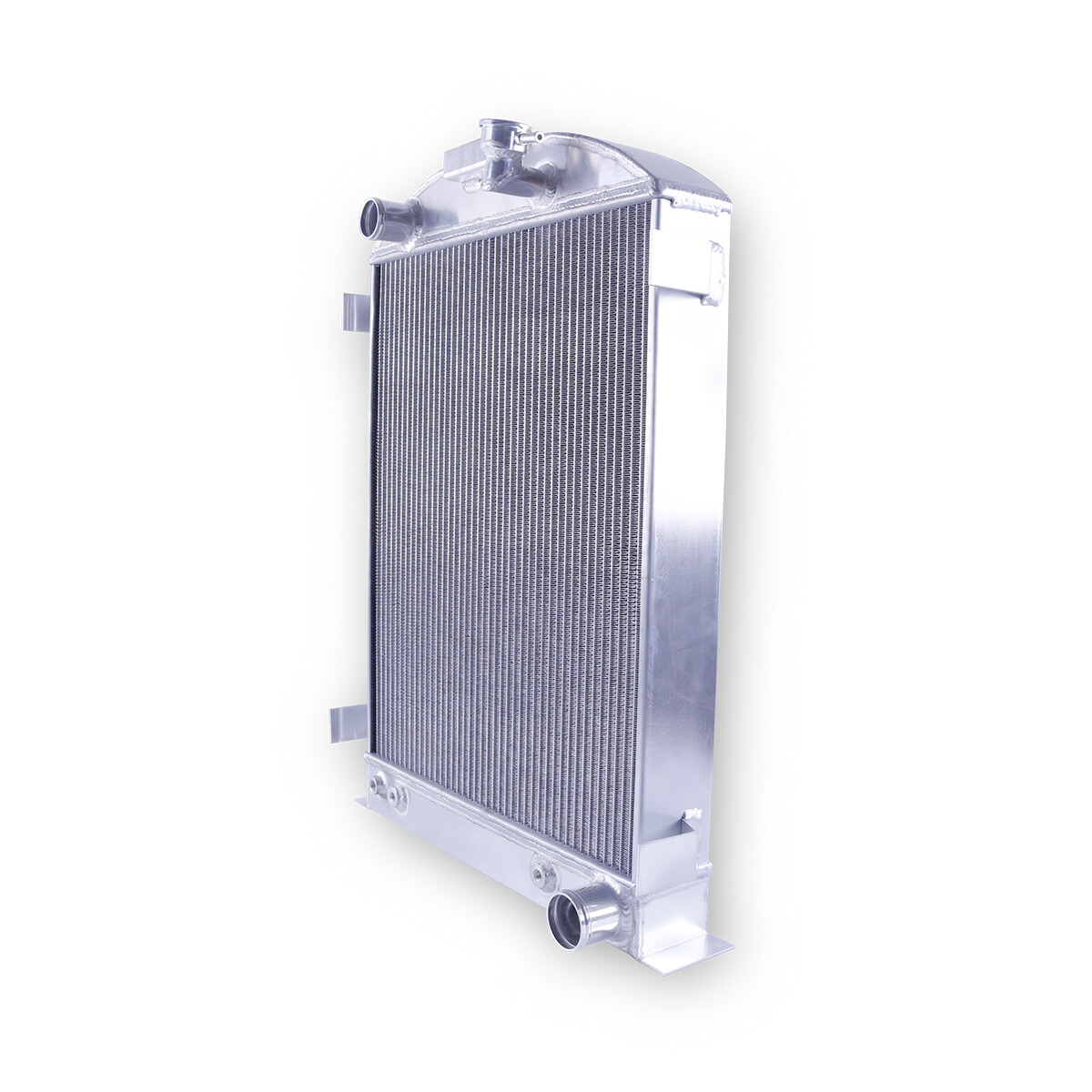 For 1932 Ford Hi-Boy Hot Rod Chevy Engine V8 AT/MT Aluminum 3-Row Radiator 