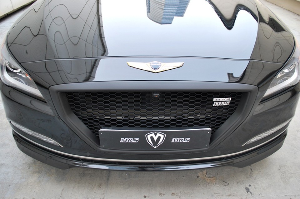 M&S Front Hood Radiator Grille UNPainted For 2015~2016 Hyundai Genesis ...