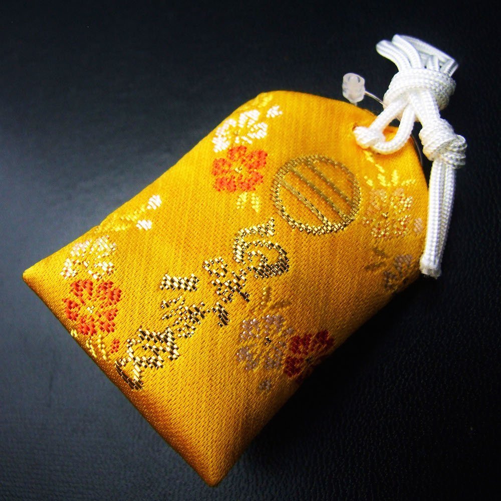 JAPANESE OMAMORI Charm Good luck FROG Kaeru Rich Money pouch Japan