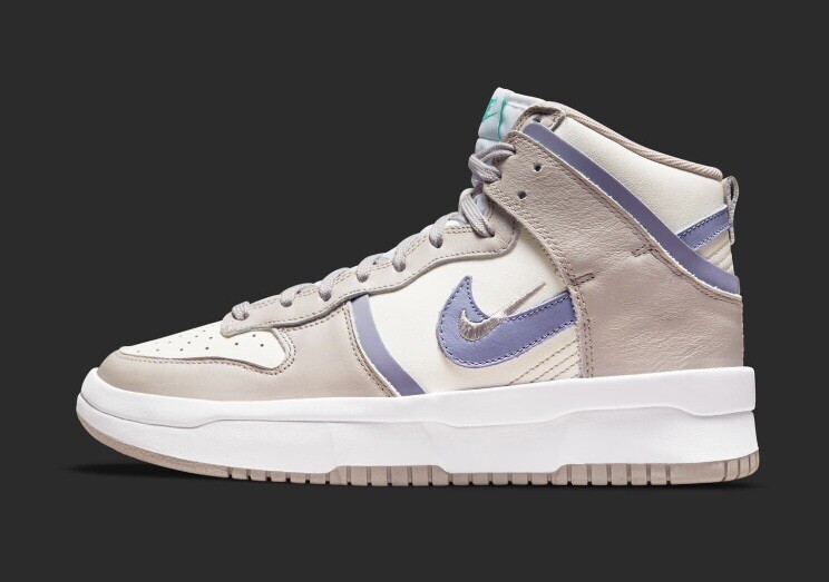 Nike Women's Dunk High Up DH3718-101 Sail/Iron Purple/College Grey