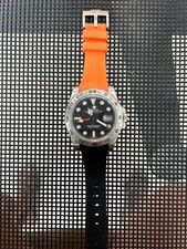 21mm ORANGE/BLACK Vulcanized Caoutchouc rubber Strap Rolex Explorer II