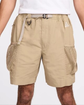 パンツ nike acg snowgrass cargo shorts khaki M Nike ACG Snowgrass Men's Cargo Shorts Size Small Khaki/Light