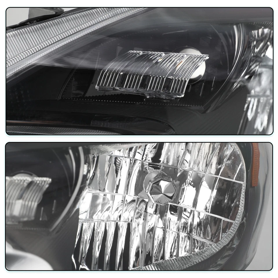 Conjunto de faros negros izquierda+derecha para Nissan Versa Note 2014 2015 2016 Foto 4 de 4