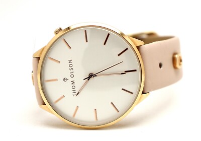 THOM OLSON Womens 40mm Leather XoXo Watch NEEDS Battery | eBay display picture 3