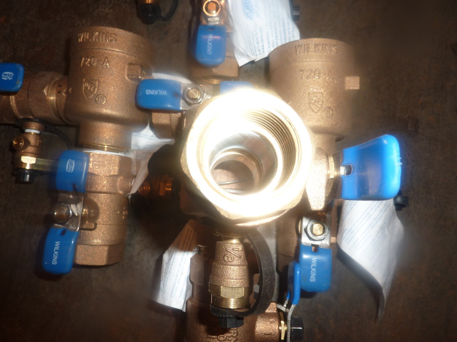 Zurn Wilkins 1" 720a Pressure Vacuum Breaker Assembly With Union Ball