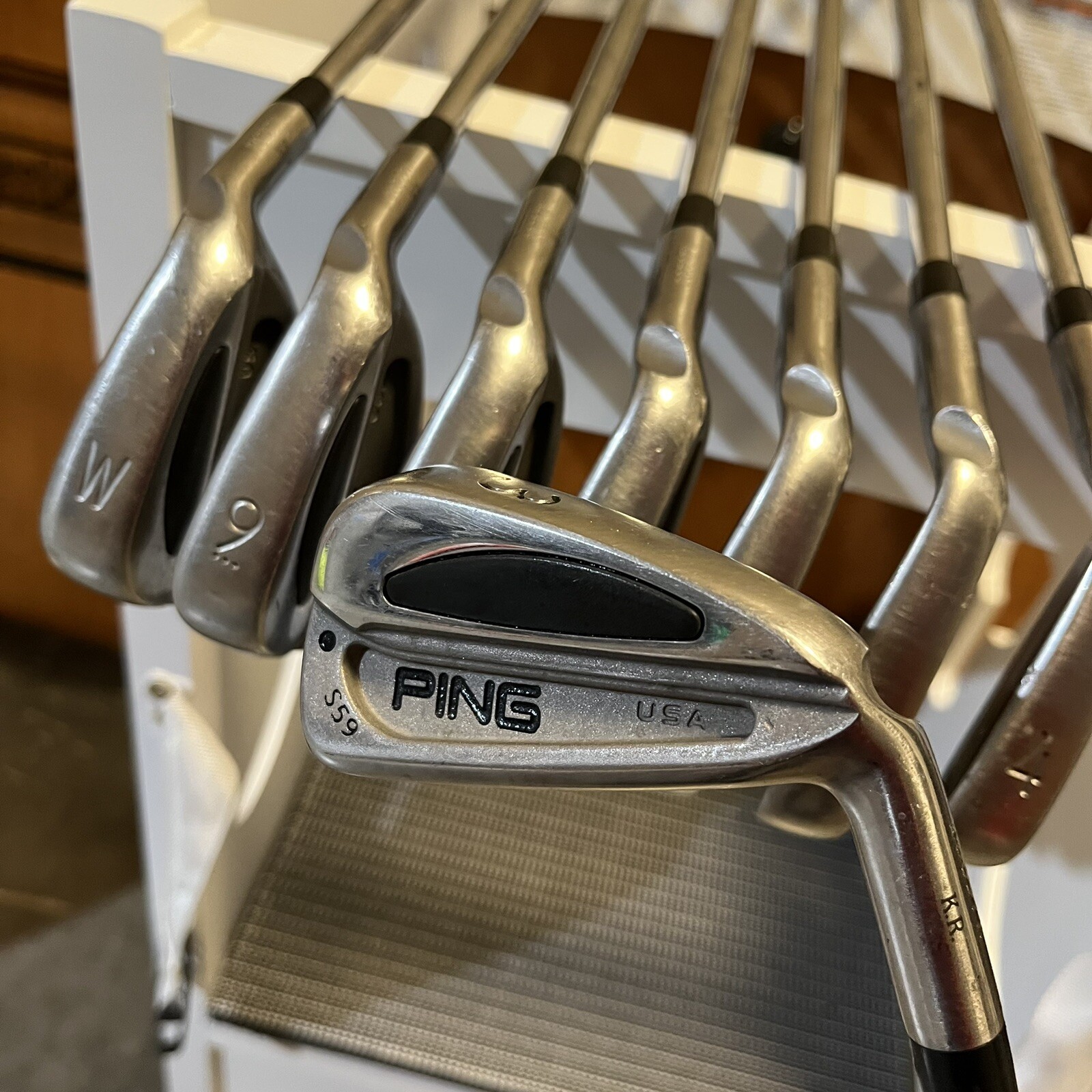 Ping S59 Black Dot 3PW Iron Set RH True Temper Steel Shaft Stiff Flex