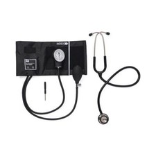 Premium Compli-Mates Kit with Stainless Steel Stethoscope, Black, Adult