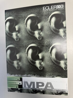 Ecler APA 600 1000 1400 Amplifier Audio Sales Brochure Pamphlet DJ 2000s Spain