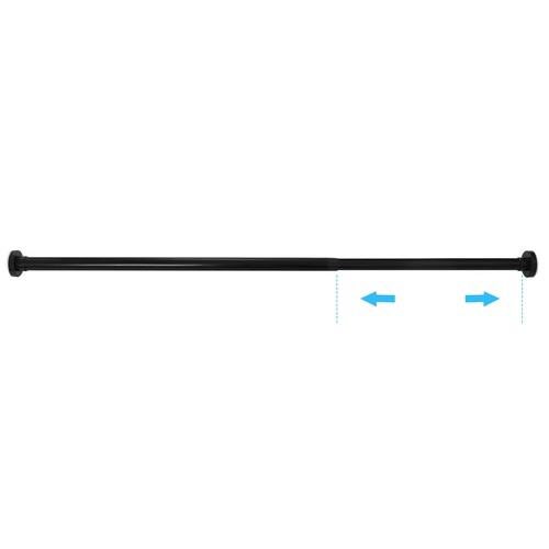 Shower Curtain Rail Bathroom Shower Curtain Rod Black Rod Adjustable 70