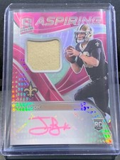 IAN BOOK 2021 SPECTRA RPA ROOKIE PATCH AUTO RC #/25 NEON PINK ASPIRING SP