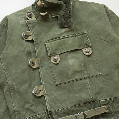 Swedish vintage cloth・* ② 120×130 Vintage 1960s Swedish Army Motorcycle Jacket C50 | eBay