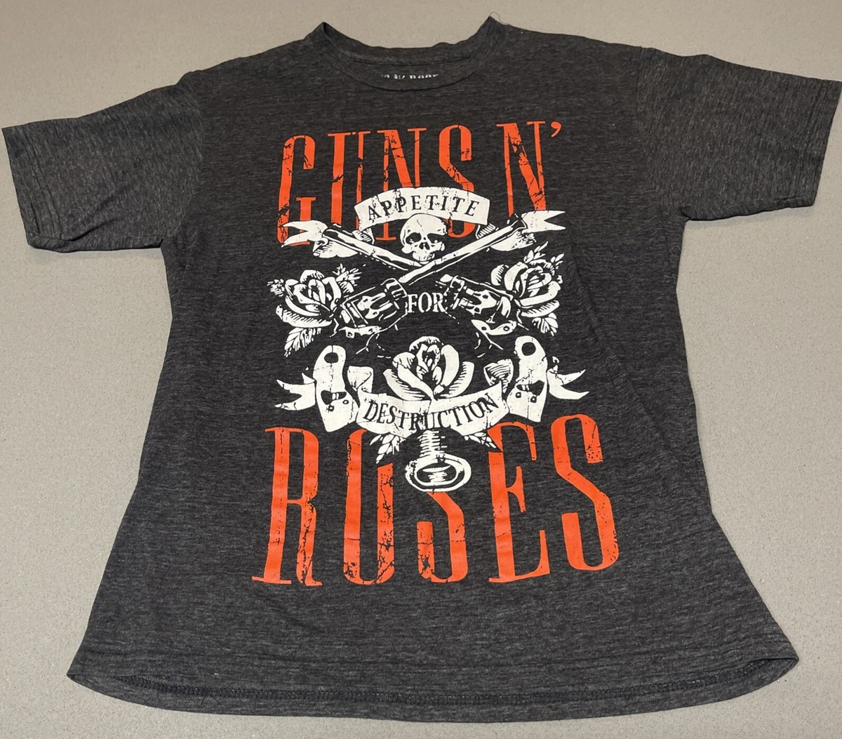 Guns N Roses Official Licensed Appetite For Destruction Grey Skull