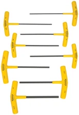 Inch Hex (Allen) T-Handle Wrench Set, 8pcs 3/32" to 1/4", 6" Bondhus 15232