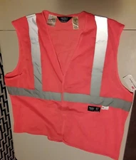 Walls Work Wear 3M Reflective 2xl Class 2 Level 2 Vest -  Orange Hunting Safety