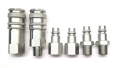 DELTA-P LTD Euro Druckluft Kupplung 1/4" IR 3/8" BSP Schnellverschluss Luftschlauch Verbinder Fitting