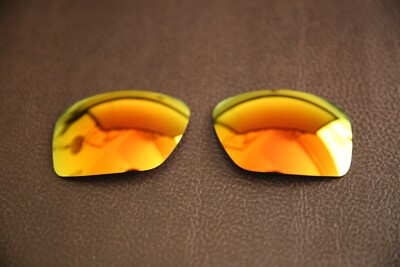 PolarLens POLARIZED Fire Red Iridium Replacement Lens for-Oakley Crankshaft