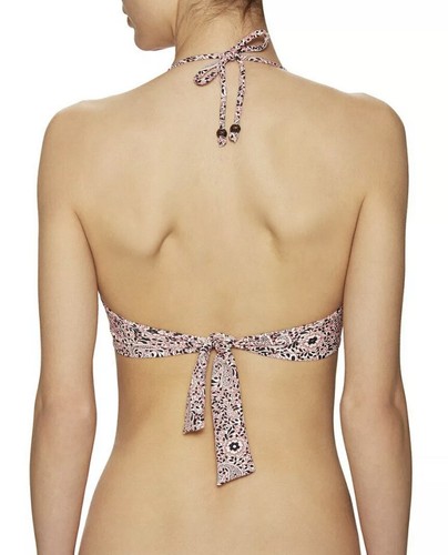 Eberjey NWT Bindi Paisley Cecily Bikini Top Bandeau Halter Swim S Beaded Padded - Picture 2 of 6