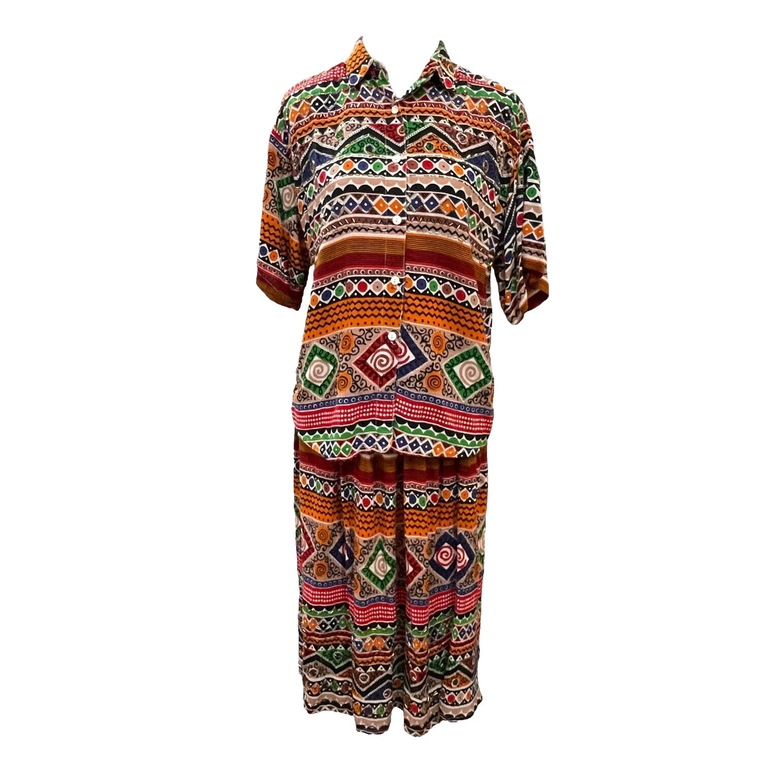 Ethnic/Ocasión Especial campesina ropa vintage 1980s para Mujer