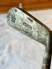 Columbia Special Forge Putter L 35" Antique Golf Club Bowed Hickory Shaft RH