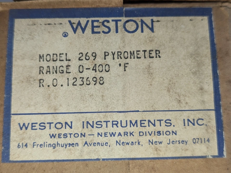 PIRÓMETRO WESTON MODELO 269 Foto 2 de 4