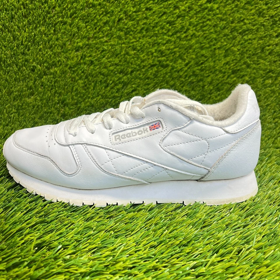 Reebok Clásico Cuero Mujer Talla 8.5 Blanco Caminar Estilo de Vida Zapatos Tenis Foto 3 de 4