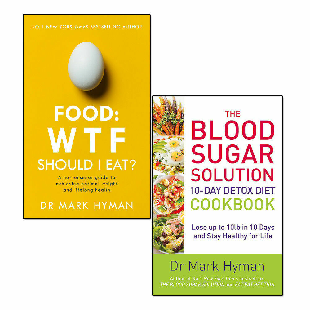 Mark Hyman 2 Books Set Pack Food: WTF Should I Eat, 10-Day Detox Diet Cookbook - Image 2