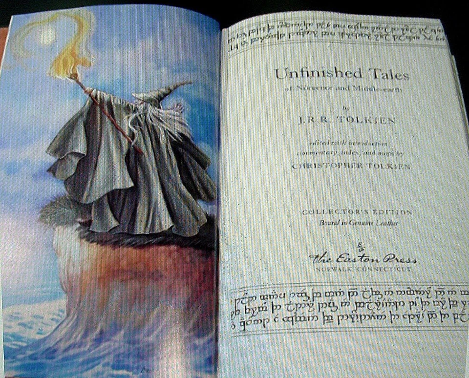 UNFINISHED TALES of Numenor and Middle-Earth by JRR Tolkien Easton Press Sealed - Image 4 of 4