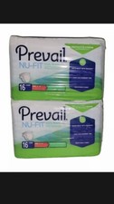 Prevail Nu-Fit Incontinence Brief M Breathable NU-012/1 Maximum 32 Count 2 Packs