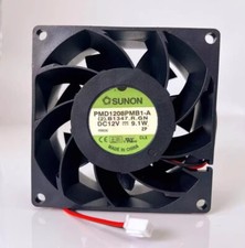 SUNON PMD1208PMB1-A 8038 DC12V 9.1W 8CM 2-Wire Cooling Fan
