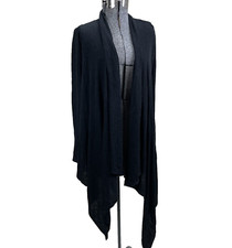 Lululemon Universal Wrap Draped Open Front Cardigan Dark Gray Size Medium