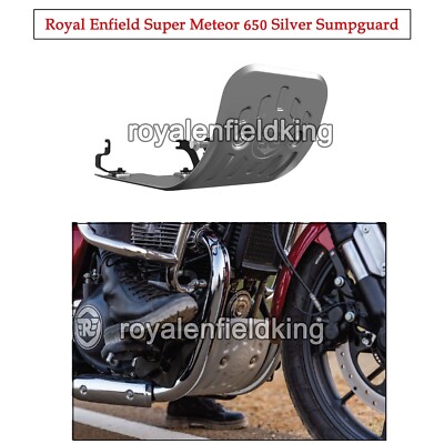 Original Royal Enfield Silber Sumpguard Super Meteor 650