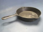 Antique Griswold # 5 Double Spout Skillet Fry Pan 724M Cast Iron