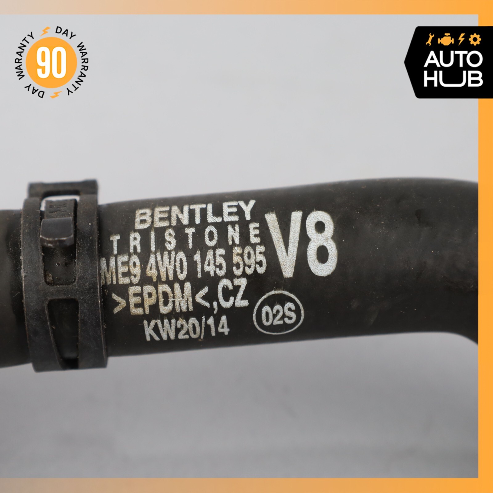 2015 Bentley Flying Spur Engine Motor Cooling Hose Pipe 4W0145595 OEM 44k