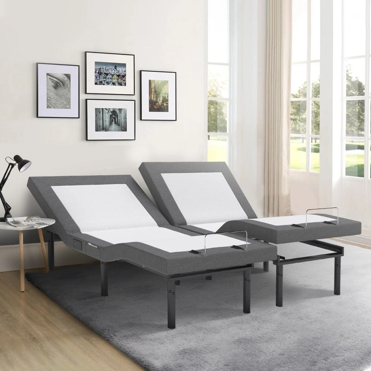 Medical Power Adjustable Bed Frame Wireless Remote USB w 12