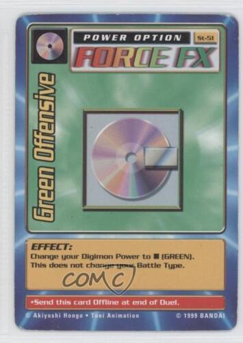 1999 Digimon - Digital Monsters Trading Card Game Unlimited Green Offensive 6v5 - Picture 1 of 3