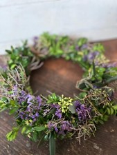 T&uuml;rkranz mit echten Blumen