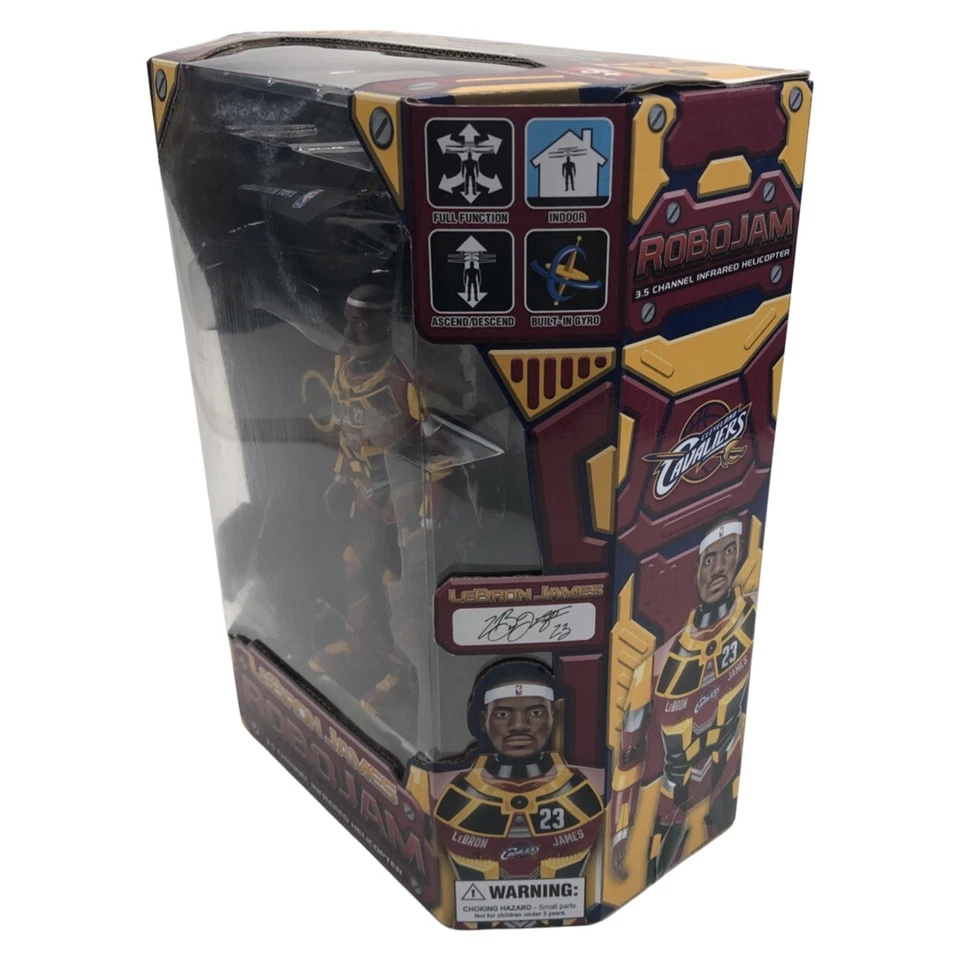 LEBRON JAMES NBA Cavaliers RoboJam Infrared Helicopter World Tech Toy  NEW - Image 2 of 4