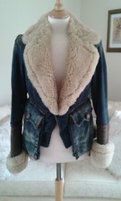 Dsquared Denim / Sheepskin Jacket, Size Italian 44