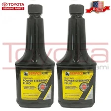 2 Toyota Approved Servicerite Power Steering Fluid 00036-00006 Bottle 12fl.oz