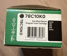 New Lexmark 78C10K0 Black Toner Cartridge