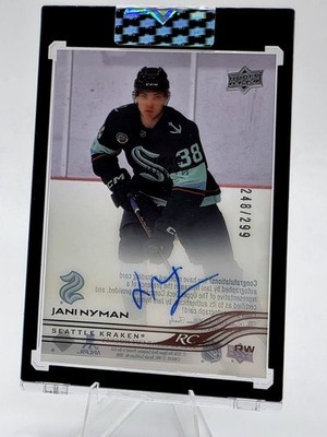 2025-26 Upper Deck Clear Cut Jani Nyman Auto 248/299 #CC-JN Seattle Kraken