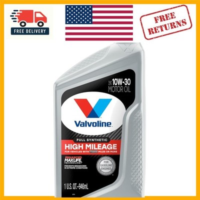 Full Synthetic High Mileage Motor Oil 10W-30 with MaxLife Technology