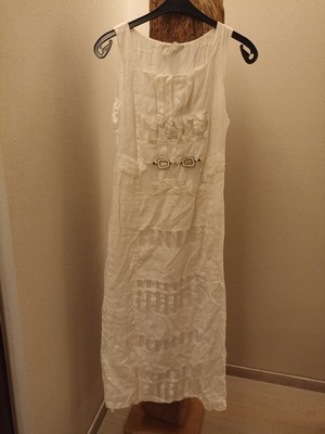 Elisa Cavaletti - Sommerkleid - weiß - Gr. 38(D) - langes, sehr edles Kleid