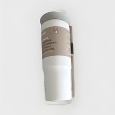 Owala Insulated Tumbler 24oz White 2-in-1 Lid With Straw Spill Resistant Plastic