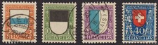 Schweiz, MiNr. 175 - 178, gestempelt, (2/Z4/100)