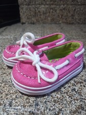 Sperry Shoes Girls Infant 2M Top Sider Pink Boat Shoes