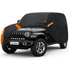 10-Layer Compatible with Jeep Wrangler Cover Waterproof 4 Door All Weather fo...