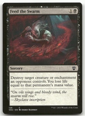 Feed the Swarm #129 (NM) Crimson Vow VOC Magic MTG
