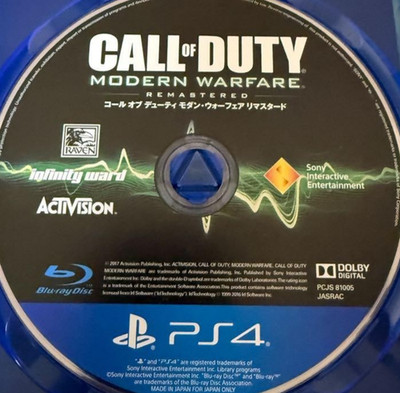 Call of Duty Modern Warfare Remastered PS4 Japanese JP Ver Used Tested Disc only